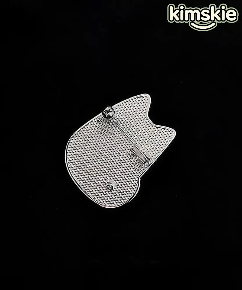 Boutique Black Alloy Crystal Zircon Cat Brooches